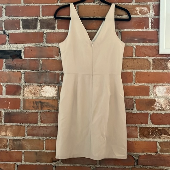 NWT Amanda Uprichard 100% Silk Pyramid Dress in Bone, size S - Picture 5 of 5